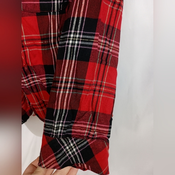 2/$30 Victoria's Secret Soft Cozy Red and Black Checkered Pajamas Short Set (#4) - Picture 5 of 10
